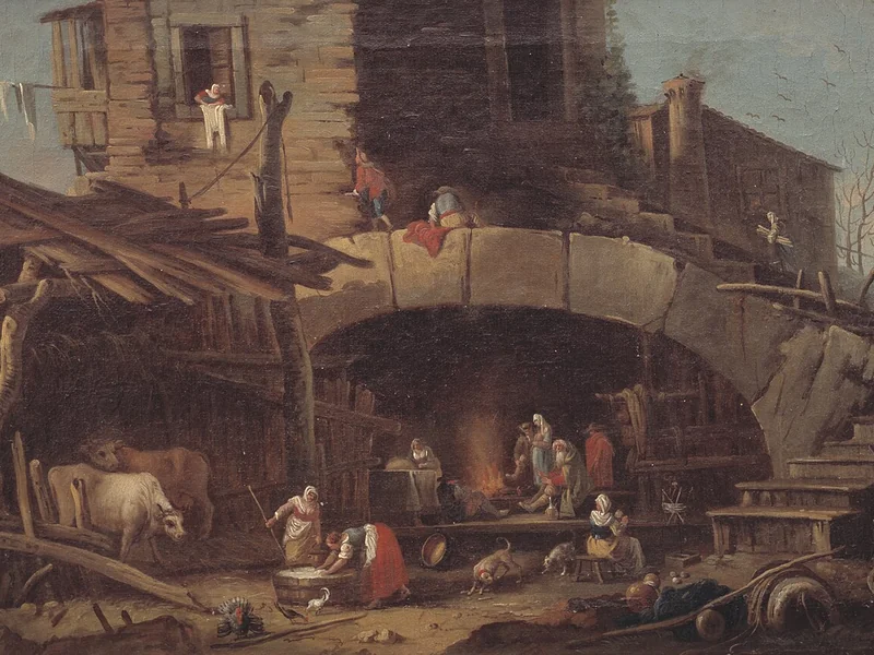 1732-Giuseppe Diziani - Scena rustica - Statens Museum for Kunst, Copenaghen